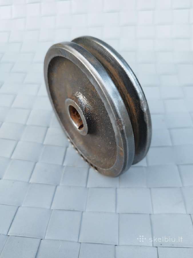 Metalinis skriemulys škivas variklio ašies 10cm - nuotraukos Nr. 5