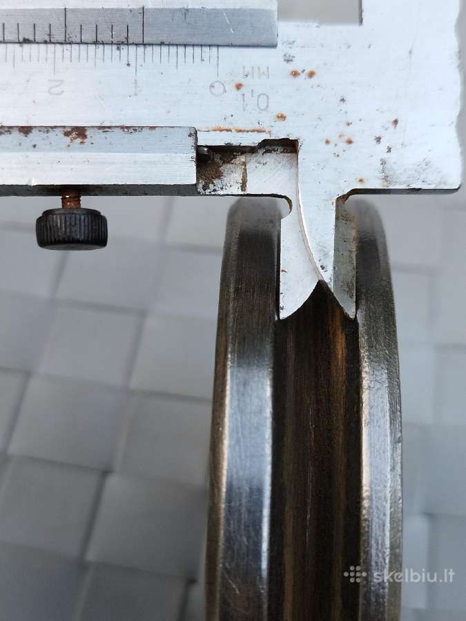 Metalinis skriemulys škivas variklio ašies 10cm - nuotraukos Nr. 4