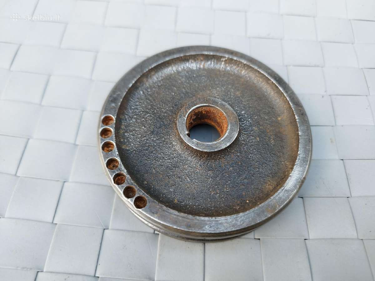 Metalinis skriemulys škivas variklio ašies 10cm