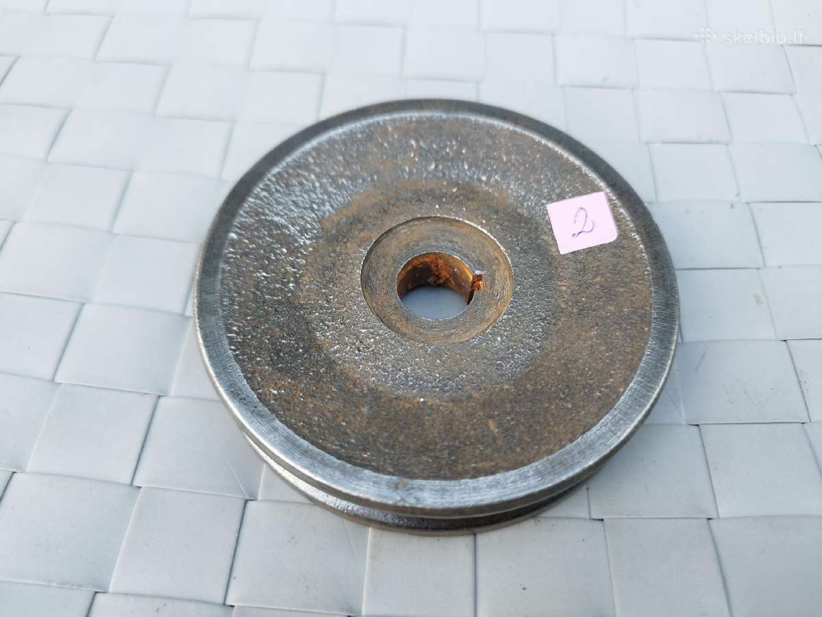 Metalinis skriemulys škivas variklio ašies 10cm - nuotraukos Nr. 6