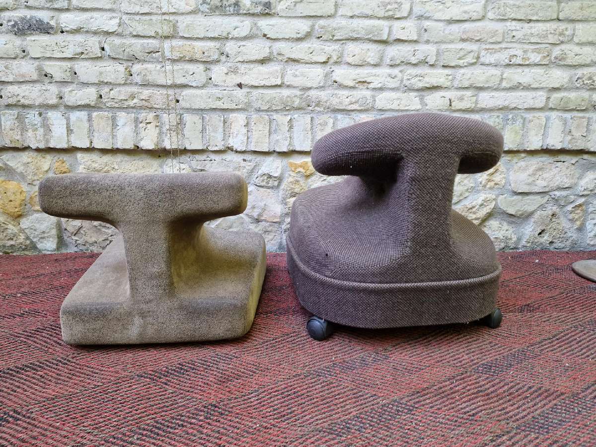 Vintažinės mid century ergonominės kėdės - nuotraukos Nr. 15
