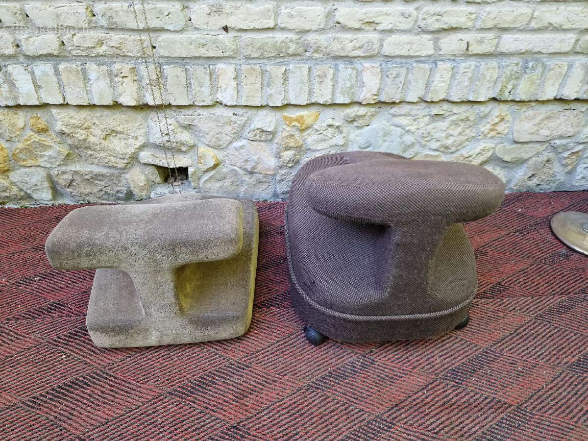 Vintažinės mid century ergonominės kėdės - nuotraukos Nr. 24