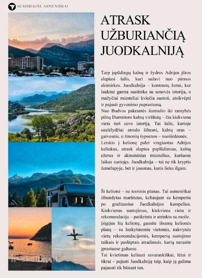 Kelionės planas
