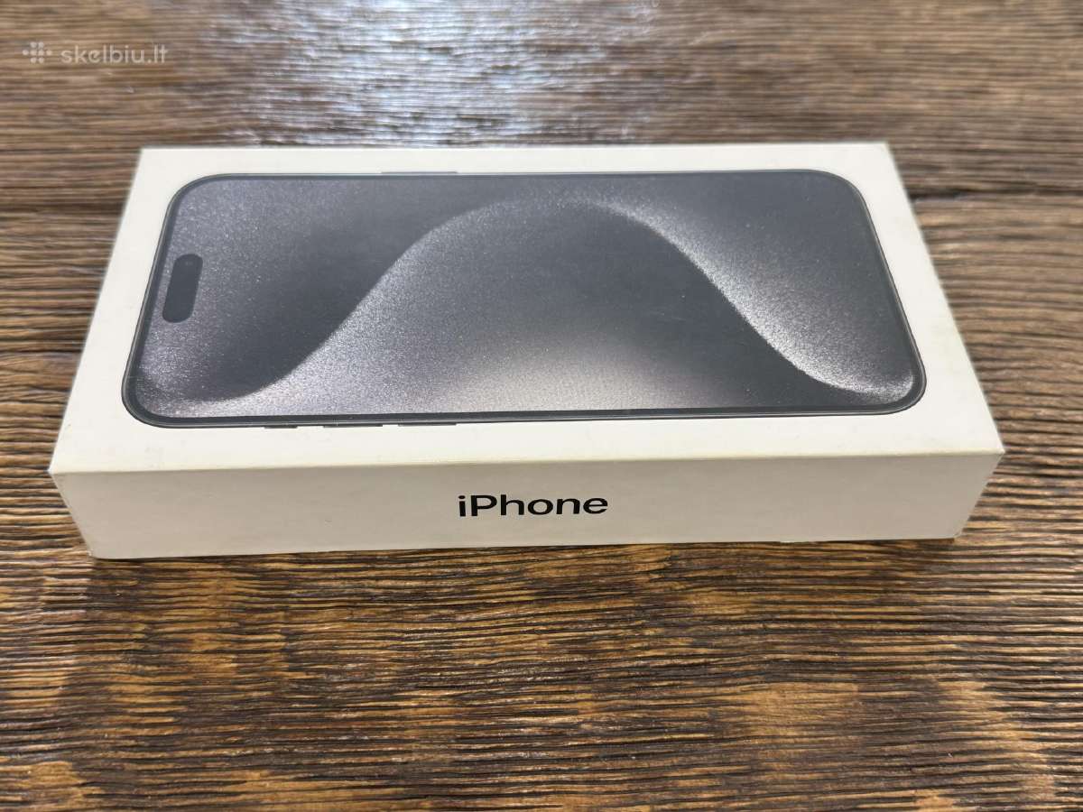 Naujas iPhone 15 Pro Max 256 GB Black Titanium