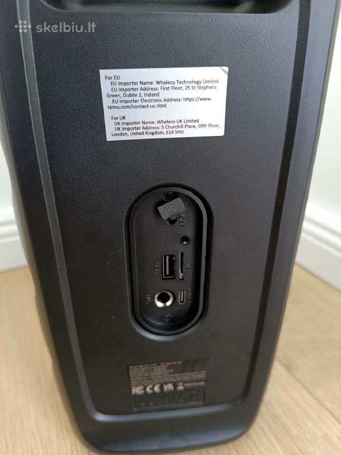 Pakraunama Bluetooth Kolonėlė su Rgb apšvietimu - nuotraukos Nr. 4