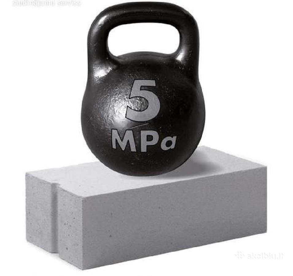 Tvirti akyto betono blokeliai bauroc Hard 5mpa