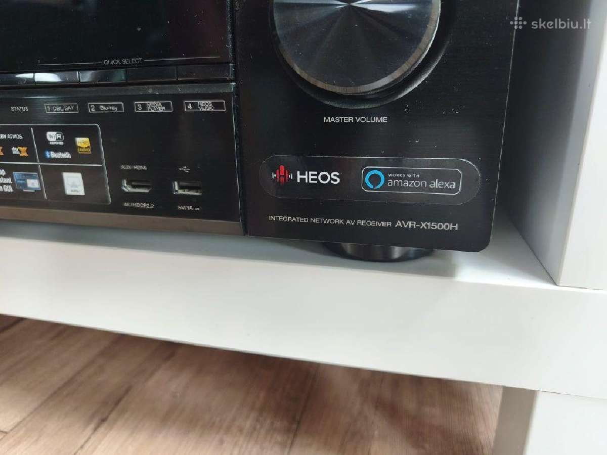 Denon avr x1500h Bt WiFi Atmos arc hires Spotify - nuotraukos Nr. 2
