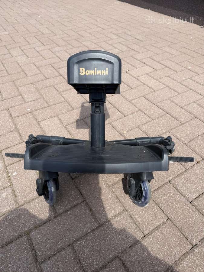 Baninni vaikiško vežimėlio platforma su sėdyne - nuotraukos Nr. 2