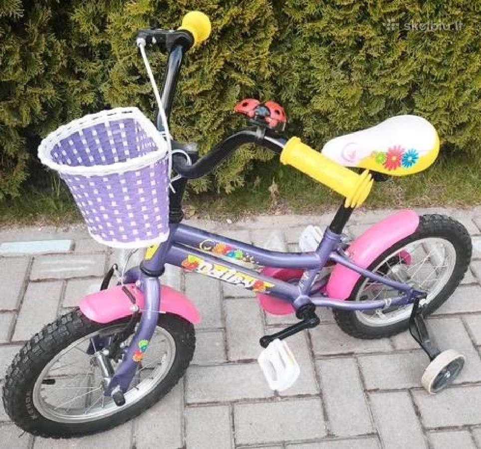 Vaikiskas dviratukas 14 ratais