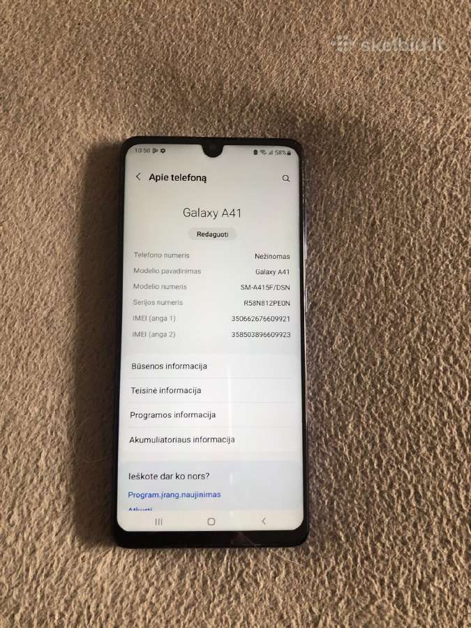 Samsung a41 - nuotraukos Nr. 4