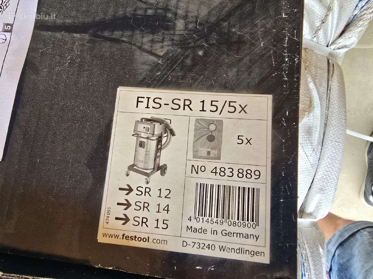 Popieriniai maišeliai dulkių siurbliui Festool - nuotraukos Nr. 2