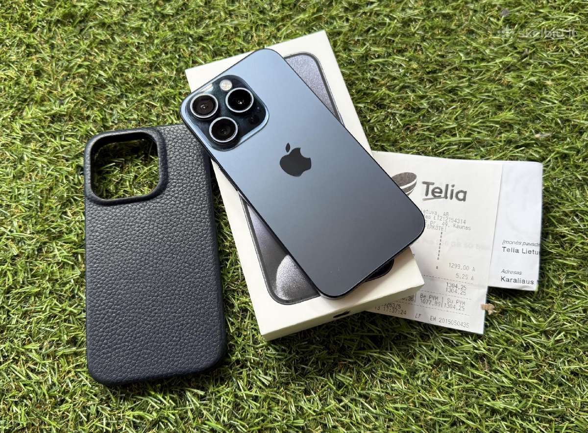 Apple iPhone 15 Pro 256gb Blue Titanium Su Dokumen