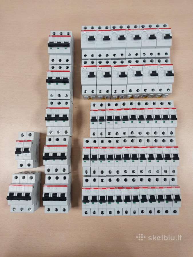 Abb automatai ir nuotekio rėlės, šynos