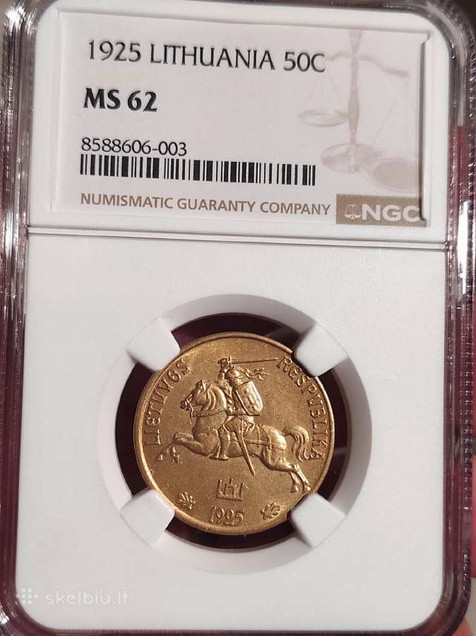 50 centų 1925 Ngc Ms62