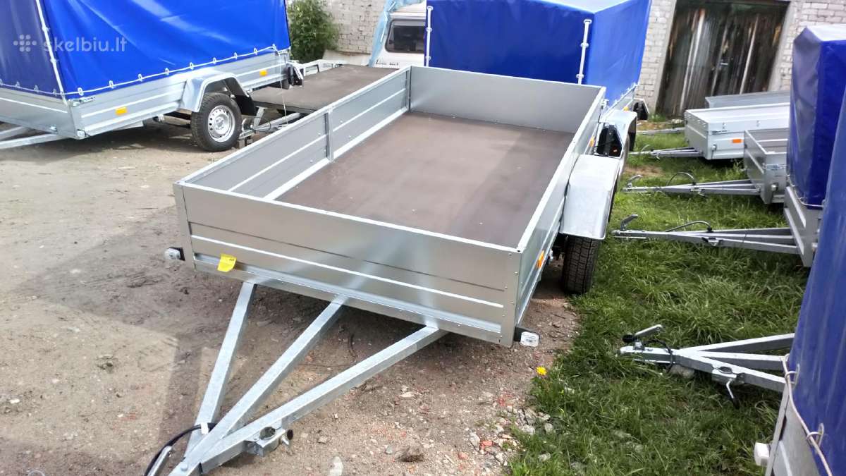 2,7 x 1,5m nauja bortinė linginė priekaba Rydwan - nuotraukos Nr. 3
