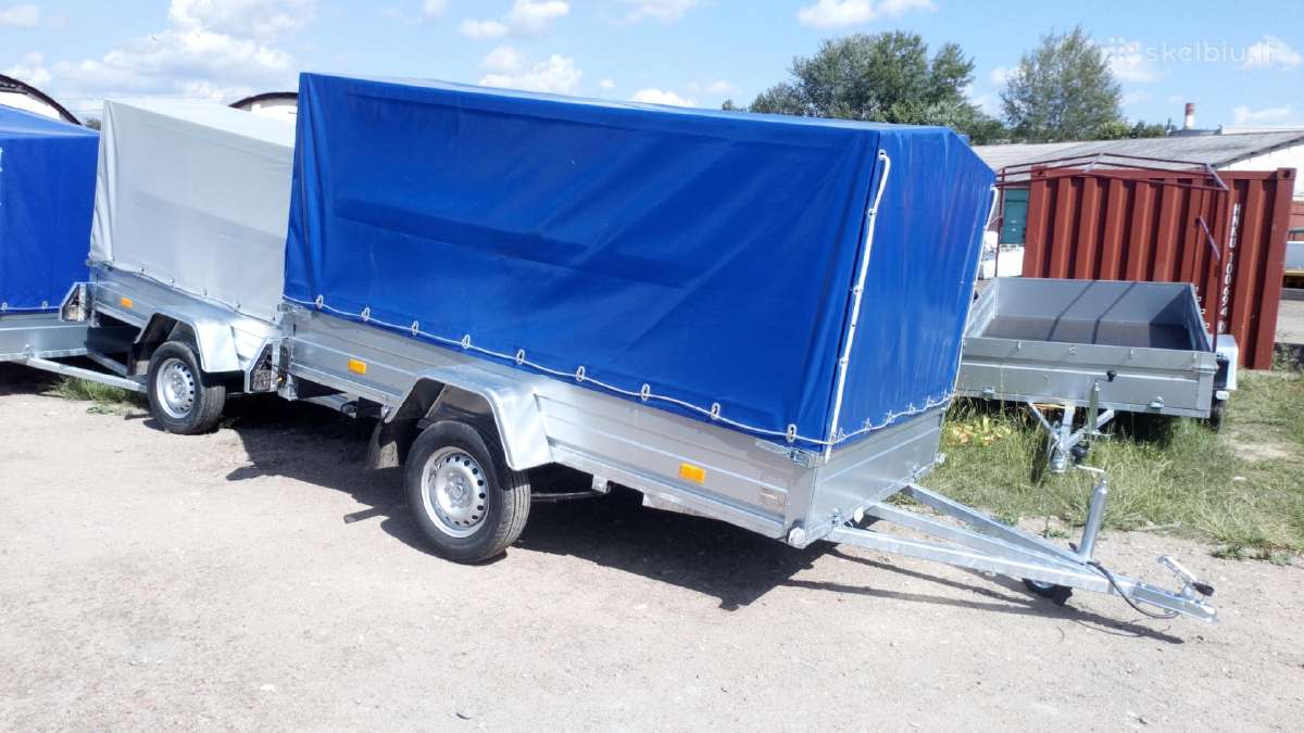 2,7 x 1,5m nauja bortinė linginė priekaba Rydwan - nuotraukos Nr. 8