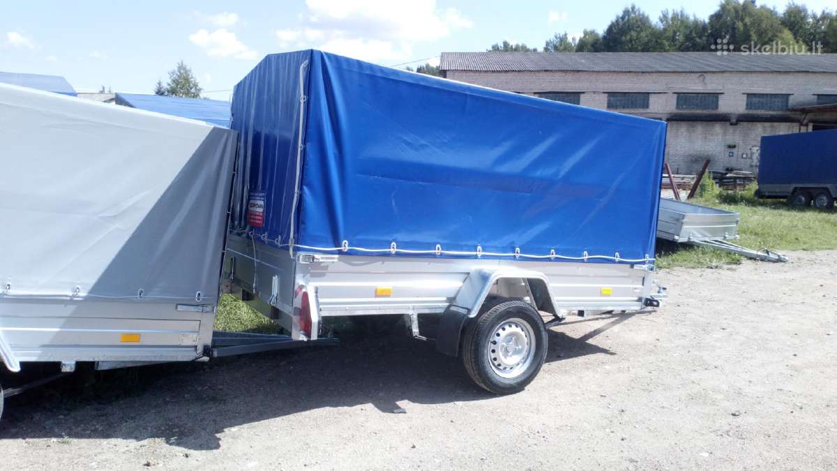 2,7 x 1,5m nauja bortinė linginė priekaba Rydwan - nuotraukos Nr. 9