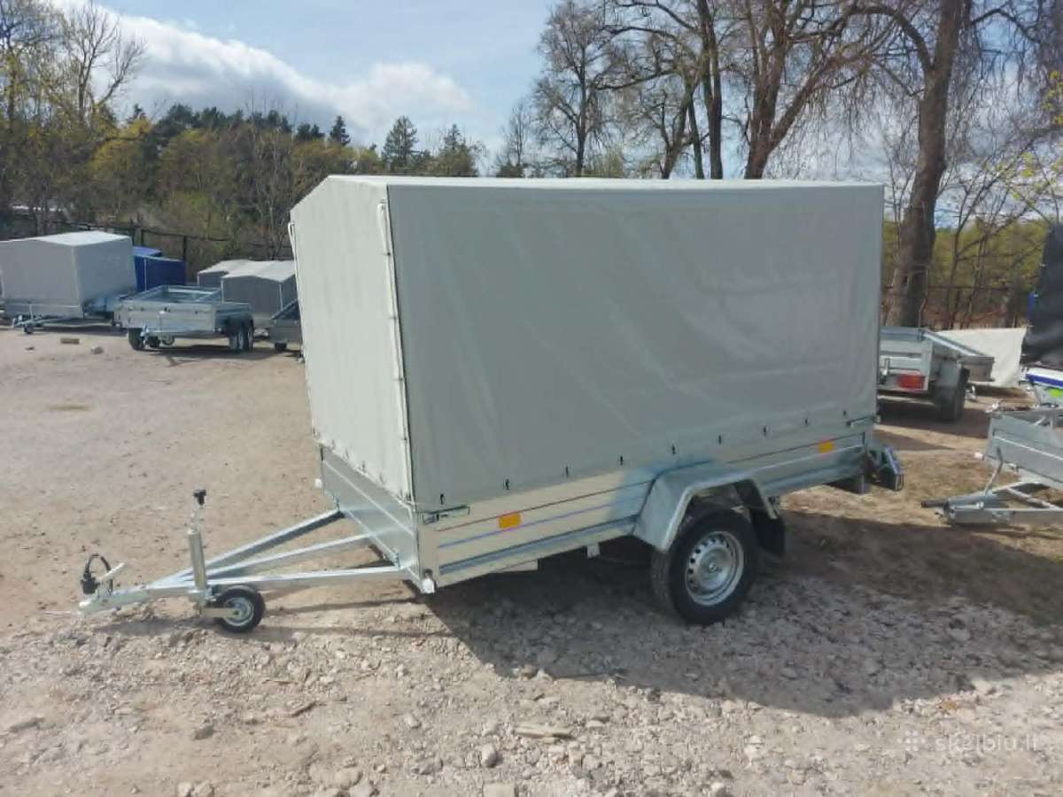 2,7 x 1,5m nauja bortinė linginė priekaba Rydwan - nuotraukos Nr. 12