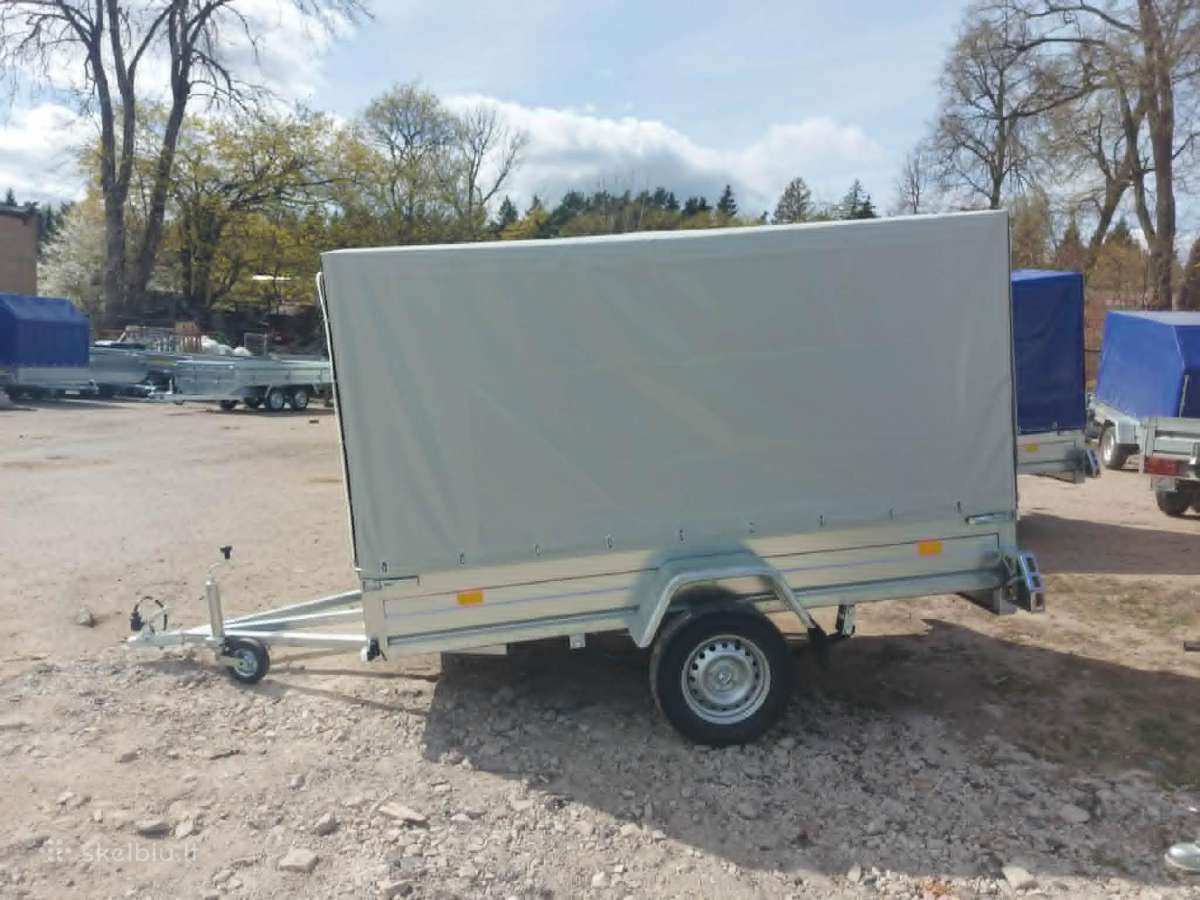 2,7 x 1,5m nauja bortinė linginė priekaba Rydwan - nuotraukos Nr. 14