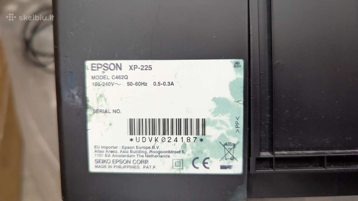 Epson Xp-225 spausdintuvas - nuotraukos Nr. 3