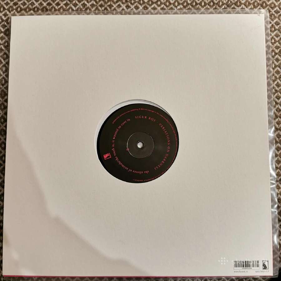 Sigur RS – Variations On Darkness / Vinyl Lp lim - nuotraukos Nr. 2