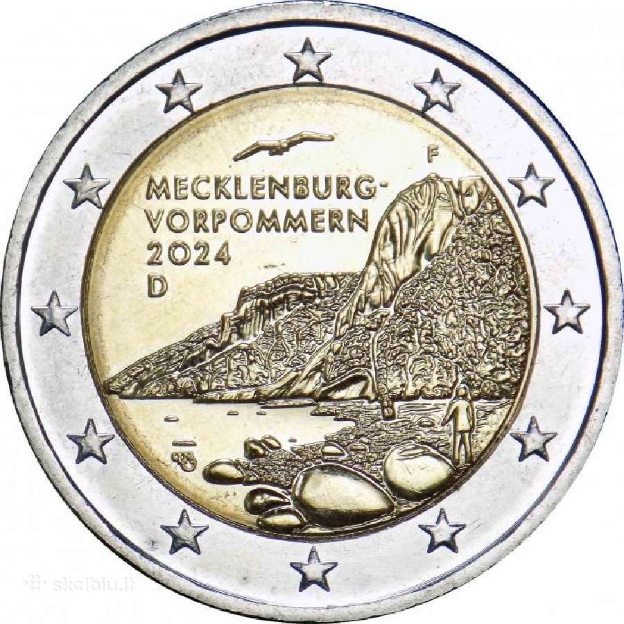 Vokietija 2 euro 2024 Mecklenburg-west Pomerania