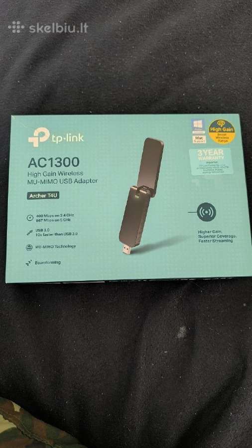 Tp-link dviejų dažnių belaidis usb adapteris, ac13 - nuotraukos Nr. 2