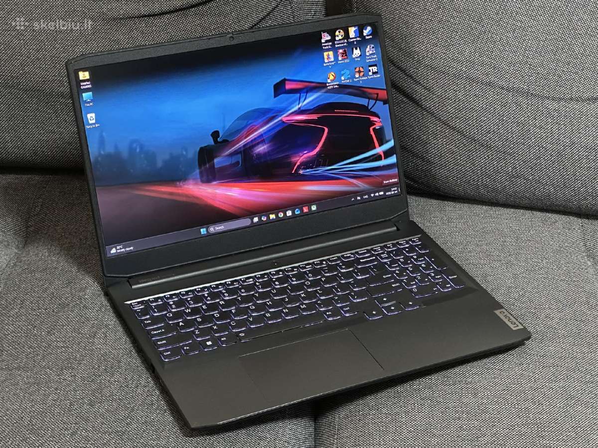 Parduodu ideapad gaming 3 su Rtx 2050, 16gb, 144hz