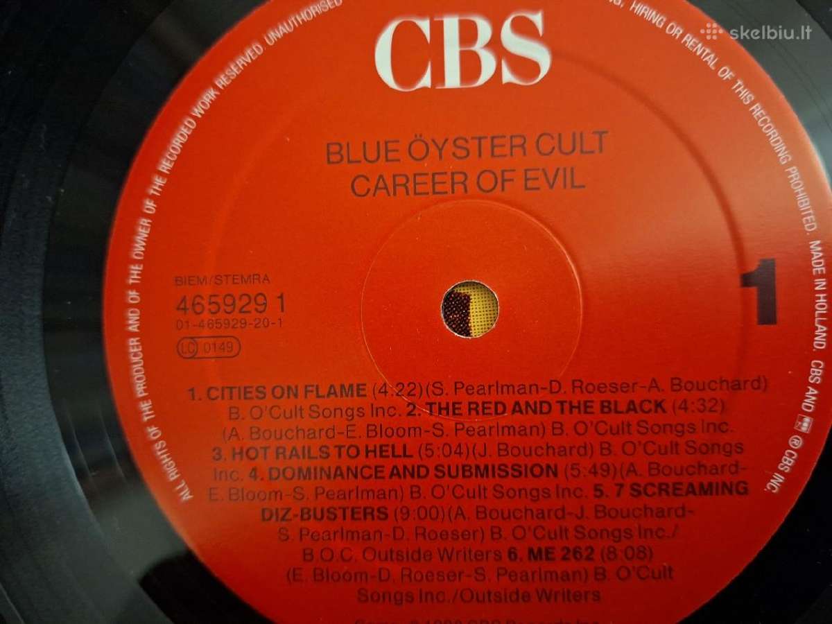 Blue Öyster Cult 1990 „Career Of Evil" - nuotraukos Nr. 3