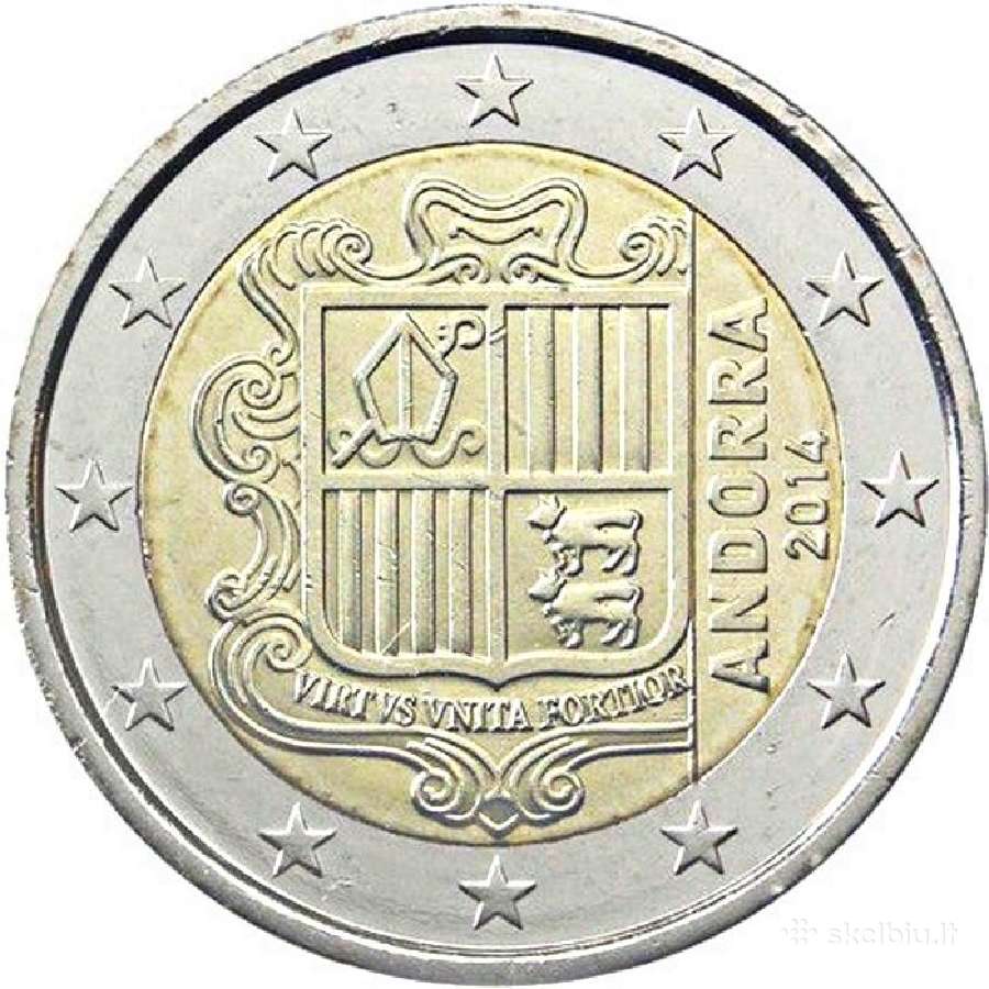 Andorra apyvartine 2 euro 2022