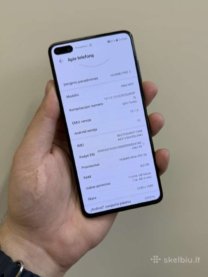 Huawei P40 5G 8/128 GB - idealus - nuotraukos Nr. 4
