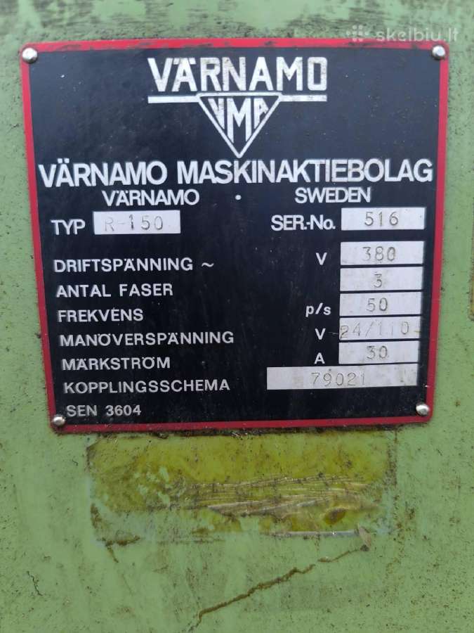 Metalo frezavimo staklės Värnamo R-150 - nuotraukos Nr. 13