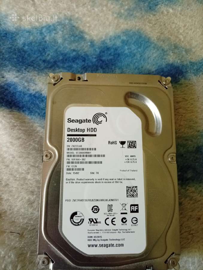 2 terabyte HDD Geros Bukles