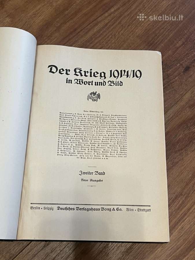 Knyga apie 1pk Der Krieg 1914-1919 - nuotraukos Nr. 3