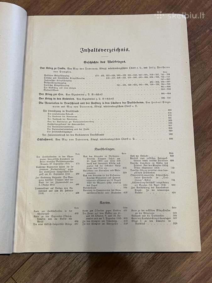 Knyga apie 1pk Der Krieg 1914-1919 - nuotraukos Nr. 4