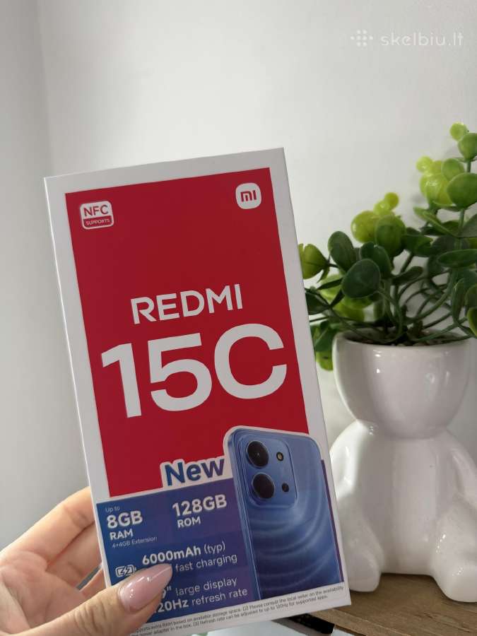 Redmi 15c 128gb telefonas