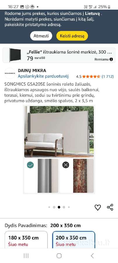 Horizontali žaliuzė