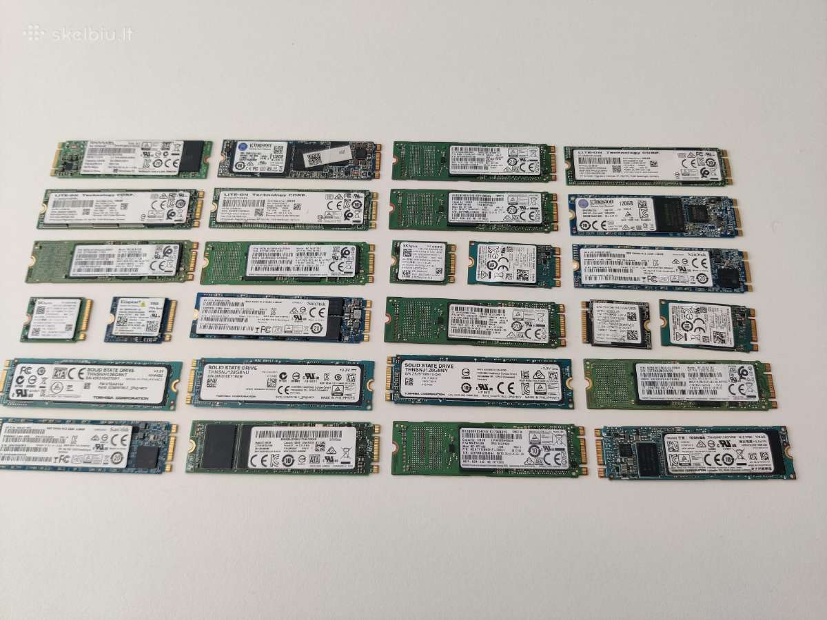 128gb SSD diskai 95%+ health