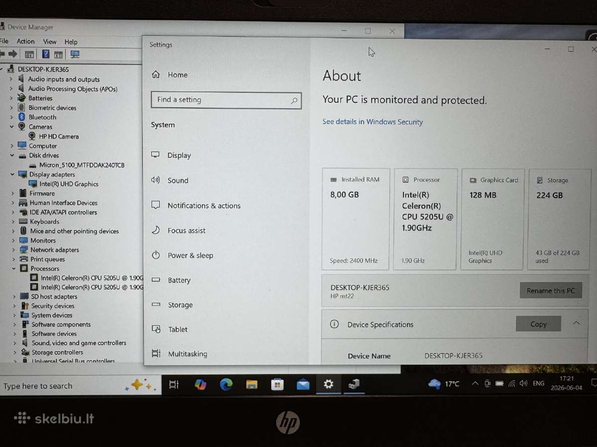 Hp Probook Mt22 - nuotraukos Nr. 5