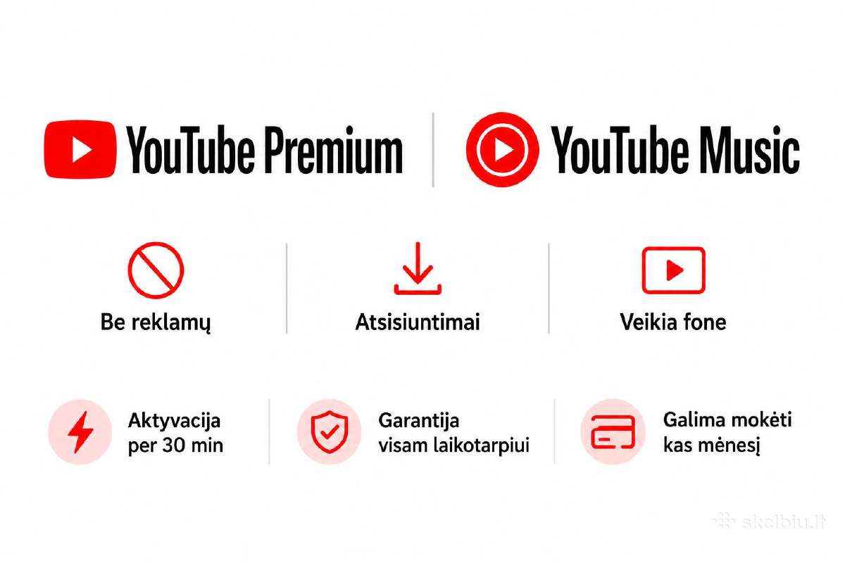 Youtube Premium pigiau