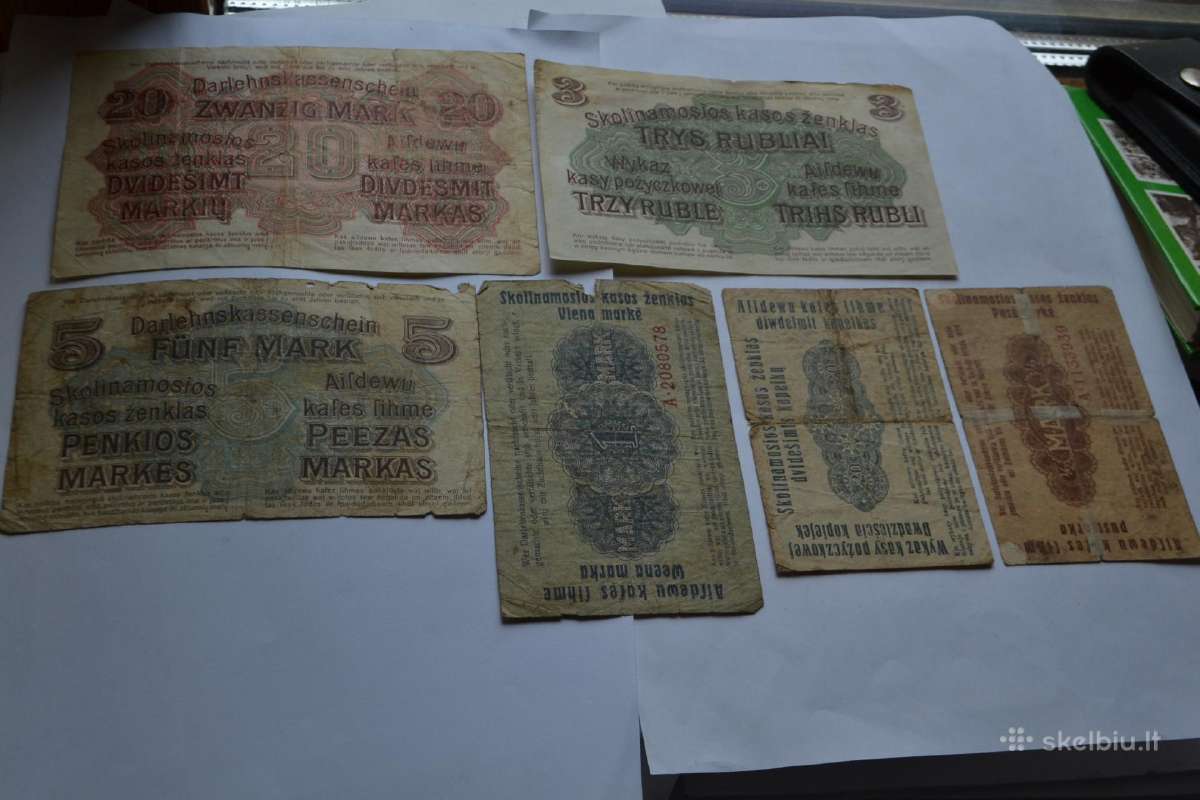 1916-1918 m.markes ir rubliai - nuotraukos Nr. 2