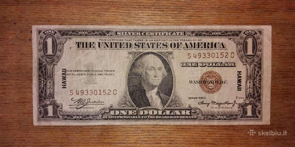 JAV 1 $ banknotas