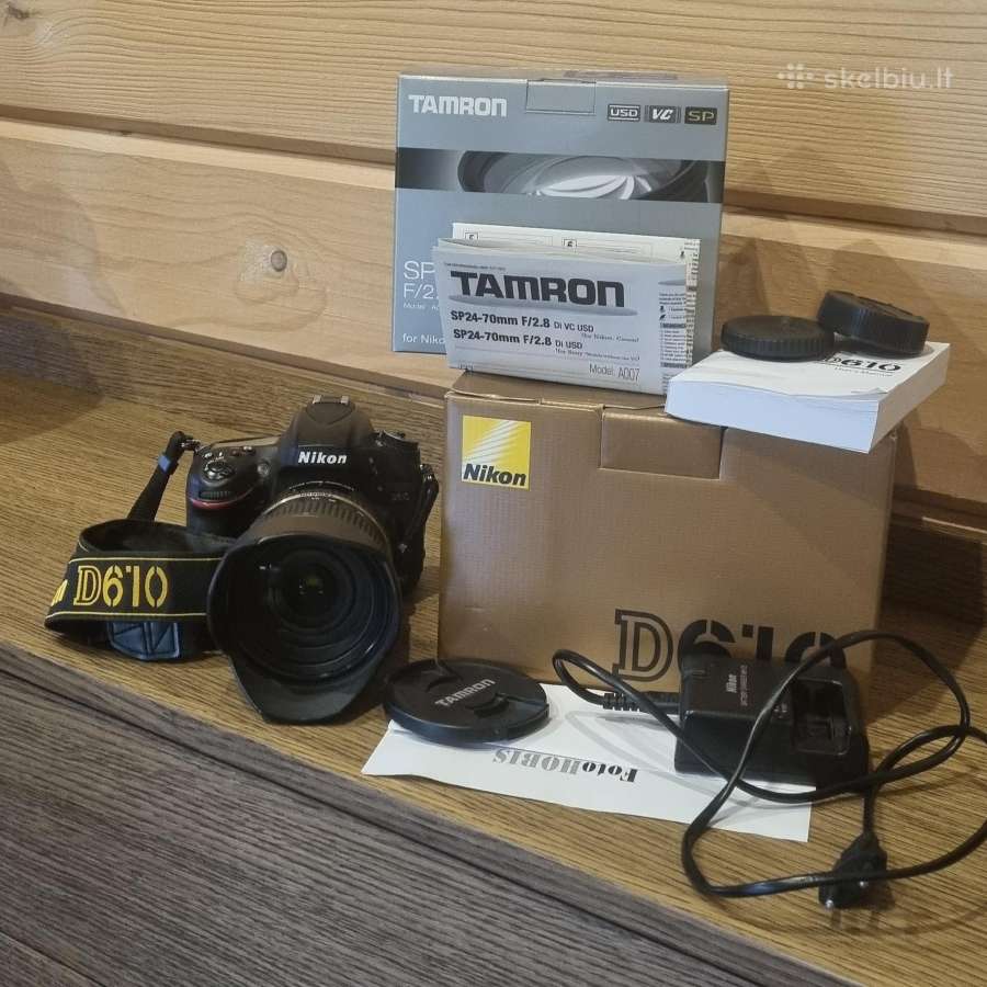 Nikon d610 ir Tamron 24-70 f2.8