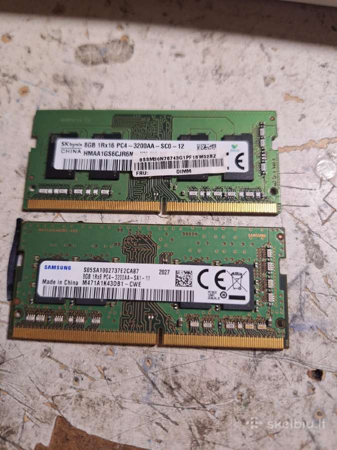 Sodimm ddr4 RAM 2x8gb , 3x4gb - nuotraukos Nr. 2