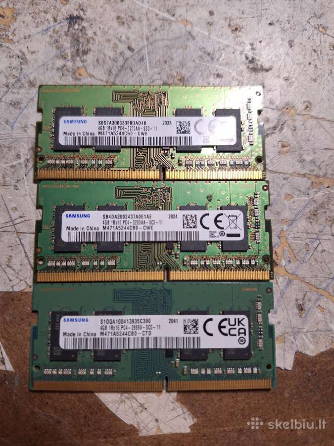 Sodimm ddr4 RAM 2x8gb , 3x4gb - nuotraukos Nr. 4
