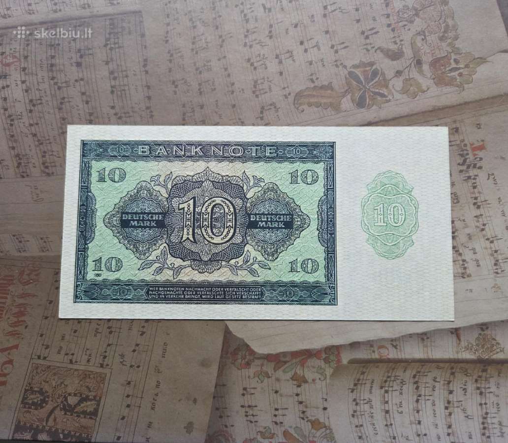10 mark 1948 Ddr Vokietija - unc - nuotraukos Nr. 2