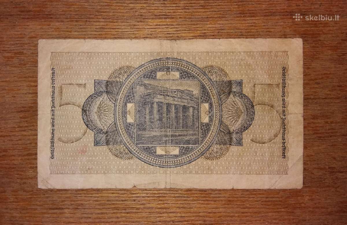 Vokietijos 5 reichsmark banknotas - nuotraukos Nr. 2