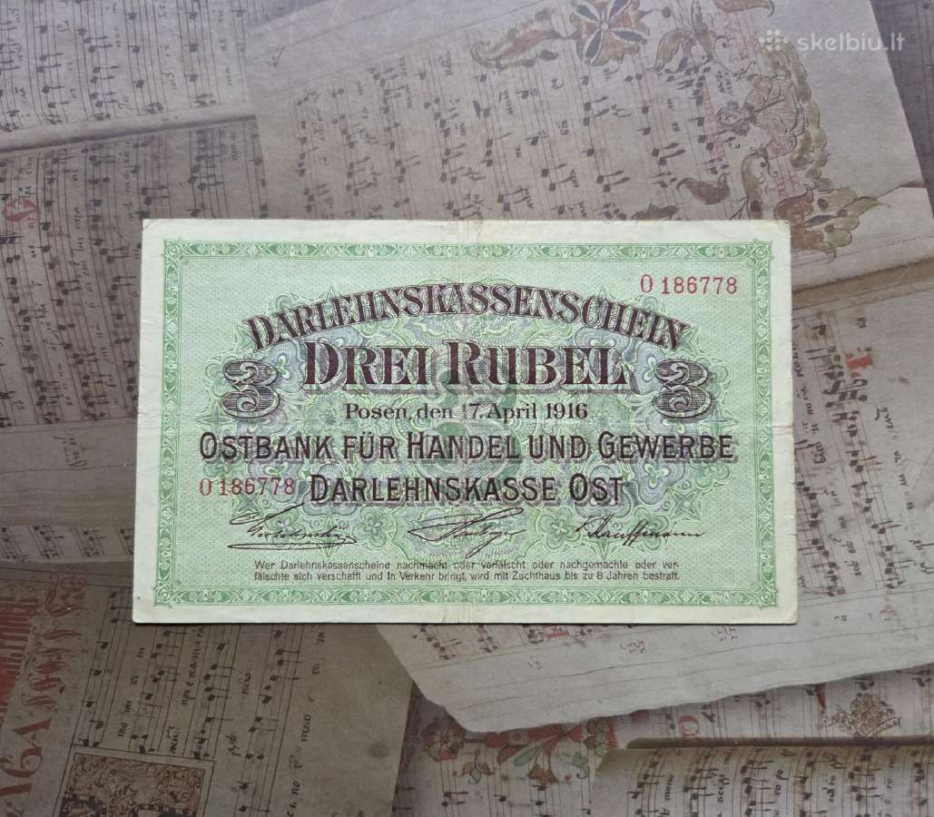 3 ost rubel 1916 Posen