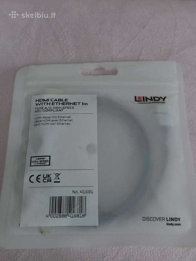 Lindy Hdmi į Micro Hdmi Kabelis 1m - nuotraukos Nr. 4