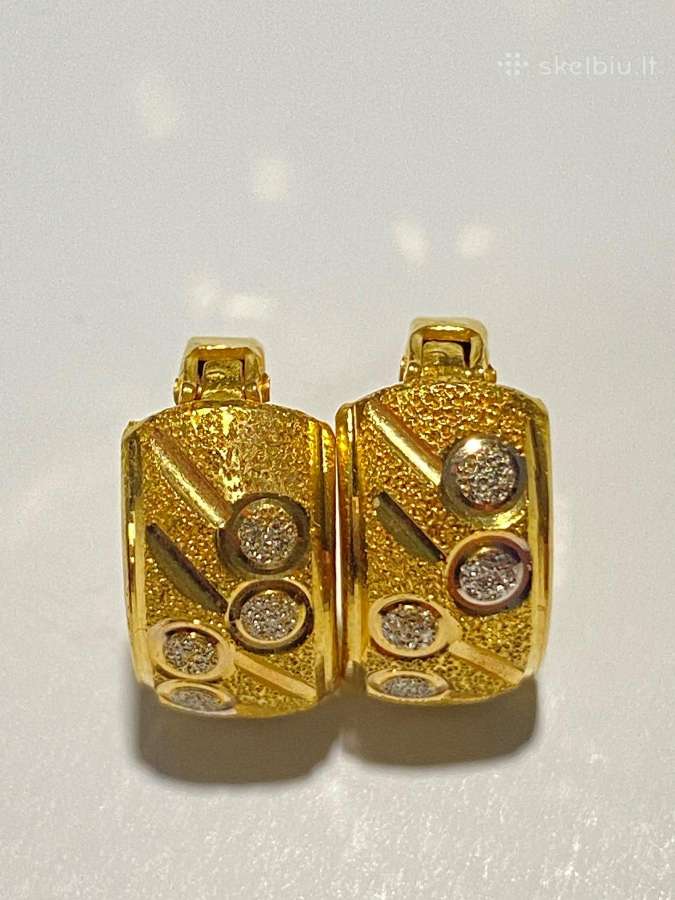 21 karatų (875) aukso auskarai (3,4 gr)